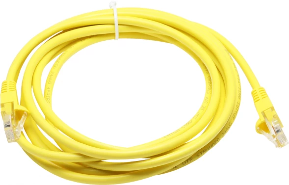 Патч-корд cat5E molded 3м желтый RJ-45 (m)-RJ-45 (m)