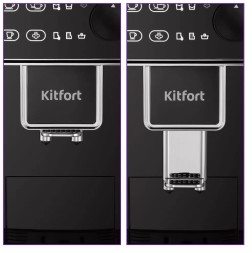 Кофемашина Kitfort КТ-7256 1350Вт черный/нержавеющая сталь