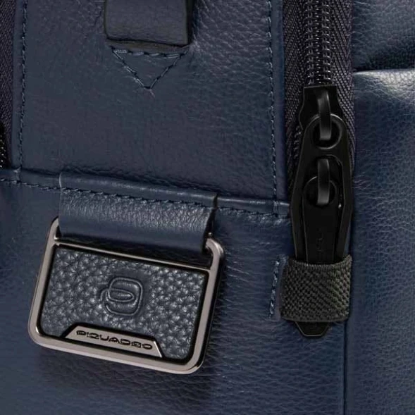 Деловая сумка мужская Piquadro Russel CA6026W137/BLU с отделением для ноутбука 15.6&amp;quot; синяя натур.кожа