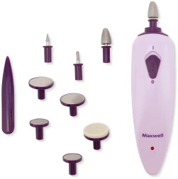 Маникюрный набор Maxwell MW-2601 насадок в компл.:8шт (подсветка) розовый