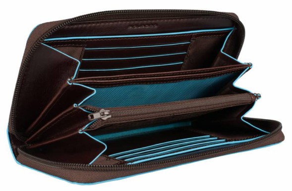 Кошелек женский Piquadro Blue Square PD3229B2R/N черный натур.кожа