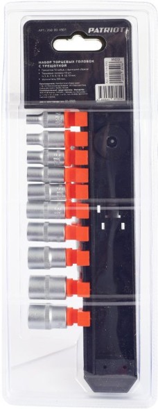 Набор торцевых головок Patriot SSR-1/4 в комплекте 12 предметов (350004501)