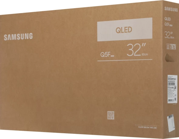 Телевизор QLED Samsung 32&amp;quot; QE32Q5FAAUXPY черный FULL HD 60Hz DVB-T2 DVB-C DVB-S2 USB WiFi Smart TV (RUS)