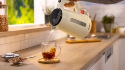 Чайник электрический Bosch TWK1M127 1.7л. 2400Вт бежевый корпус: пластик