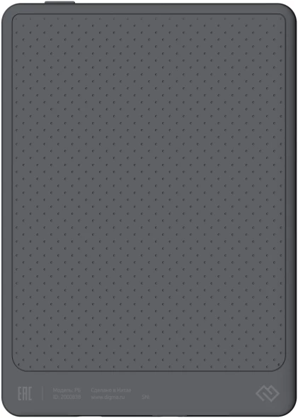 Электронная книга Digma P6 6&amp;quot; E-Ink Kaleido 3 1072x1448 Touch Screen 1.8Ghz 3072/32Gb/SD/microSDHC темно-серый