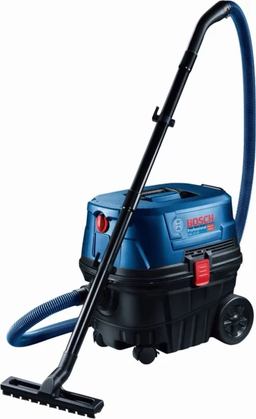 Строительный пылесос Bosch GAS 12-25 PL 1250Вт (уборка: сухая/сбор воды) синий