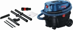 Строительный пылесос Bosch GAS 12-25 PL 1250Вт (уборка: сухая/сбор воды) синий