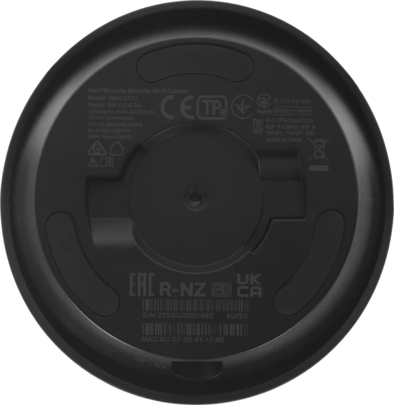 Камера видеонаблюдения IP TP-Link Tapo C211 Wi-Fi 3.83-3.83мм цв. корп.:черный