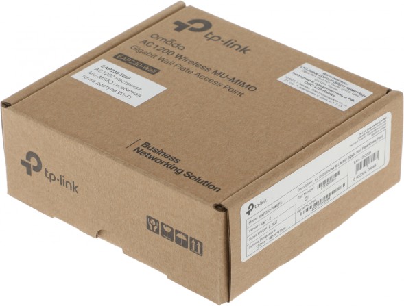 Точка доступа TP-Link EAP230-WALL AC1200 10/100/1000BASE-TX белый