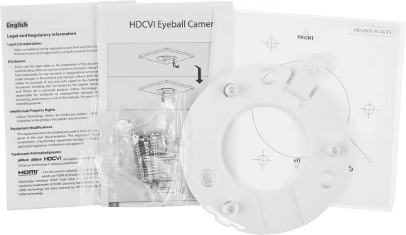 Камера видеонаблюдения аналоговая Dahua DH-HAC-HDW1200CLQP-IL-A-0280B-S6 2.8-2.8мм HD-CVI HD-TVI цв. корп.:белый (DH-HAC-HDW1200CLQP-IL-A-0280B)