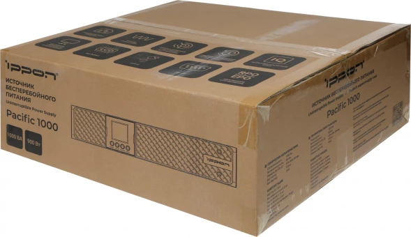 Источник бесперебойного питания Ippon Pacific 1000 900Вт 1000ВА черный