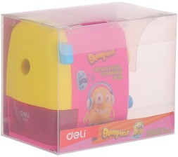 Точилка для карандашей механическая Deli E0629 miYou 1 отверстие пластик ассорти