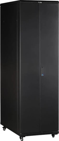 Шкаф коммутационный Lanmaster Business (TWT-CBB-18U-6X10-P1) напольный 18U 600x1000мм пер.дв.перфор. задн.дв.перфор.2-хст. 2 бок.пан. 800кг черный 926мм IP20