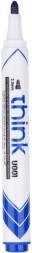 Маркер для досок Deli EU00130 Think круглый пиш. наконечник 2мм синий