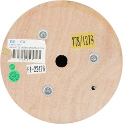 Кабель сетевой FTP 4 пары cat5E solid 0.51мм CCA 305м черный outdoor