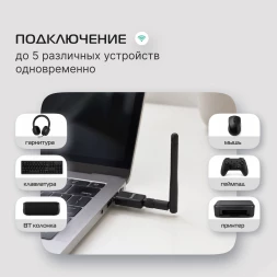 Адаптер USB Buro BU-BT40C BT4.0+EDR class 1 100м черный