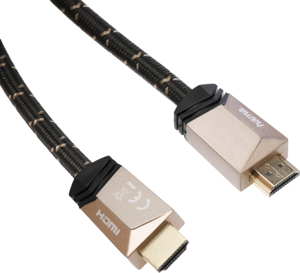 Кабель аудио-видео Hama Premium HDMI (m)/HDMI (m) 1.5м. феррит.кольца позолоч.конт. черный 5зв (00205025)