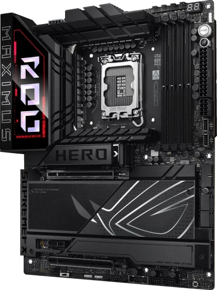 Материнская плата Asus ROG MAXIMUS Z890 HERO Soc-1851 Intel Z890 4xDDR5 ATX AC`97 8ch(7.1) 5Gigabit + 2.5Gigabit Ethernet RAID+HDMI
