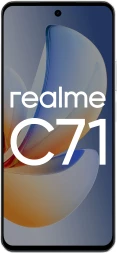 Смартфон Realme RMX5303 C71 128Gb 8Gb белый моноблок 3G 4G 2Sim 6.67&amp;quot; 720x1604 Android 15 50Mpix 802.11 a/b/g/n/ac NFC GPS GSM900/1800 GSM1900 FM