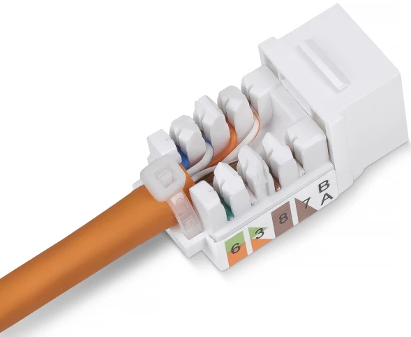 Модуль Cabeus KJ-RJ45-CAT.5E-90-SW информ. Keystone RJ45 кат.5E бронз.