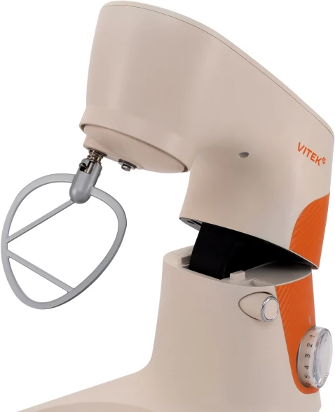 Миксер планетарный Vitek VT-PM0331 1800Вт кремовый/оранжевый