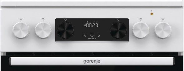Плита Электрическая Gorenje GECS5C70WA белый/черный стеклокерамика (без крышки)