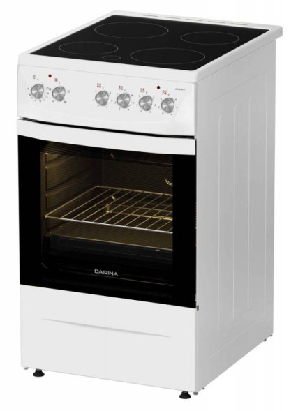 Плита Электрическая Darina 1D5 EC 241 614 W белый/черный стеклокерамика (без крышки)