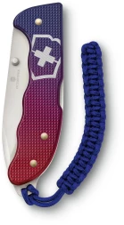 Нож перочинный Victorinox Evoke Alox (0.9415.D221) 136мм 5функц. синий/красный подар.коробка в комплекте: паракорд