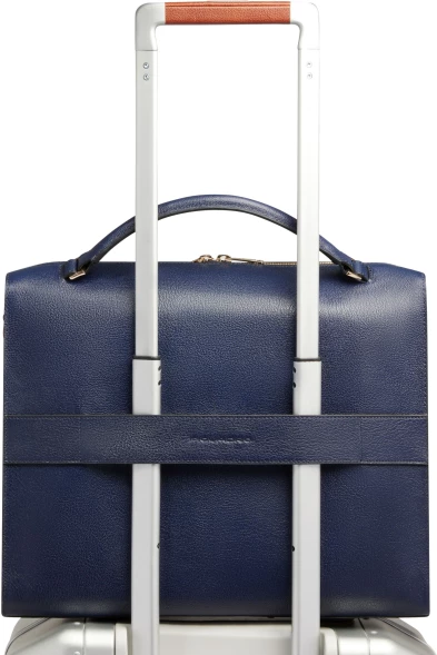 Деловая сумка женская Piquadro Patricia CA4098W140/BLU с отделением для ноутбука 14&amp;quot; синяя натур.кожа