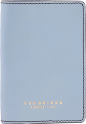 Обложка для паспорта The Bridge 09811501/00A голубой натур.кожа