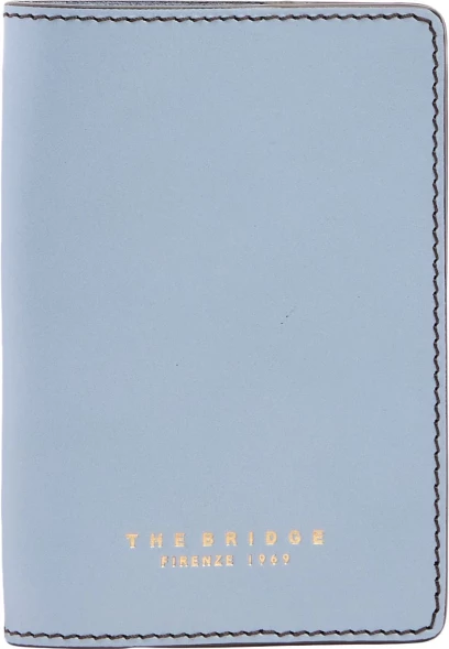 Обложка для паспорта The Bridge 09811501/00A голубой натур.кожа