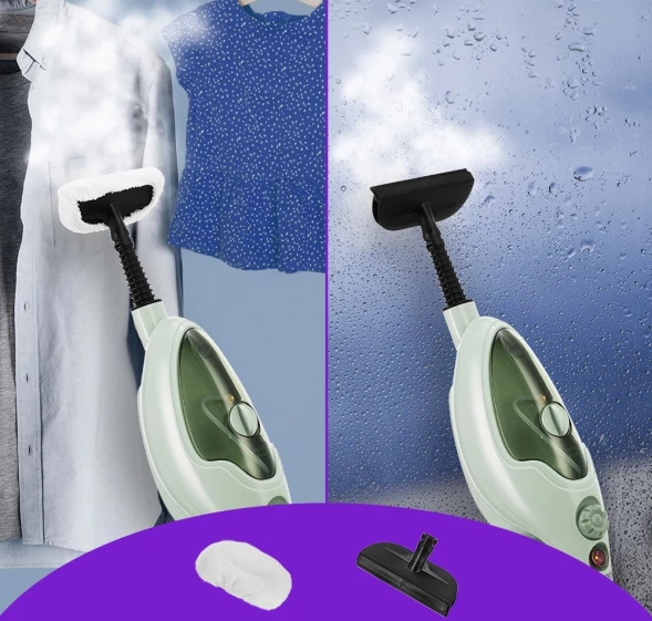 Швабра паровая Kitfort КТ-1076 1300Вт фисташковый