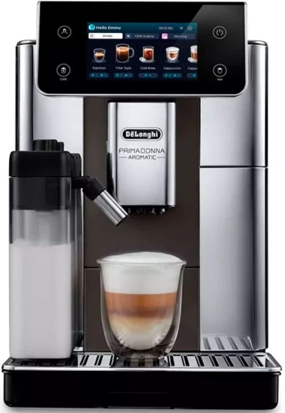 Кофемашина Delonghi Primadonna Aromatic ECAM630.75.TSM 1450Вт серебристый/черный