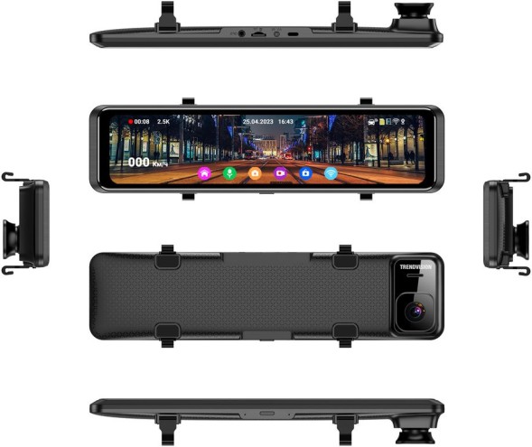 Видеорегистратор TrendVision MR-1100 черный 2Mpix 2160x3840 2160p 150гр. GPS SA 223