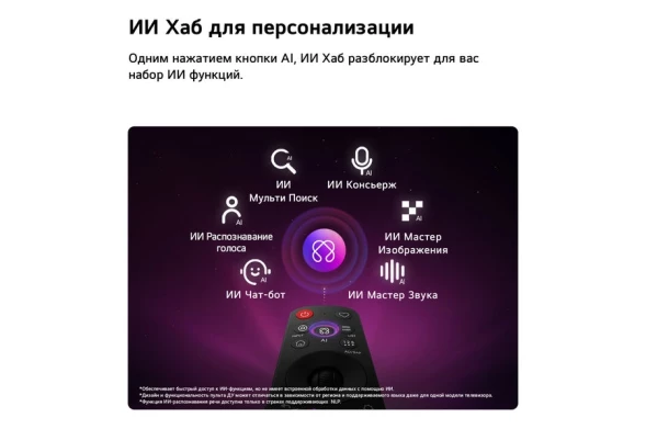 Телевизор OLED LG 65&amp;quot; OLED65G6RLA.ARU атласное серебро 4K Ultra HD 120Hz DVB-T2 DVB-C DVB-S2 USB WiFi Smart TV (RUS)