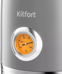 Чайник электрический Kitfort КТ-6605 1.7л. 2200Вт серый корпус: металл/пластик