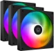 Вентилятор для корпуса ID-Cooling AS-120-K Trio ARGB 120х120x25 черный 4-pin 27.2дБ (упак.:3шт) (AS-120-ARGB-K TRIO) Ret