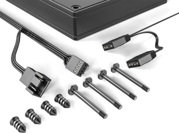 Вентилятор для корпуса ID-Cooling AS-120-K Trio ARGB 120х120x25 черный 4-pin 27.2дБ (упак.:3шт) (AS-120-ARGB-K TRIO) Ret