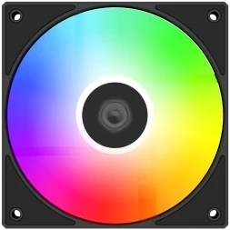 Вентилятор для корпуса ID-Cooling AS-120-K Trio ARGB 120х120x25 черный 4-pin 27.2дБ (упак.:3шт) (AS-120-ARGB-K TRIO) Ret