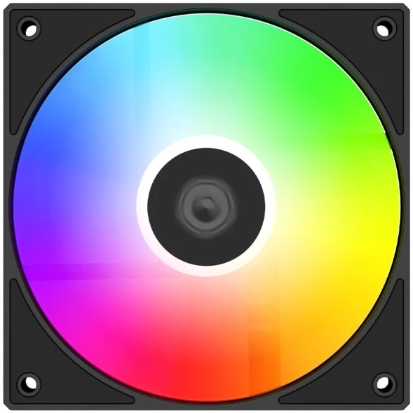 Вентилятор для корпуса ID-Cooling AS-120-K Trio ARGB 120х120x25 черный 4-pin 27.2дБ (упак.:3шт) (AS-120-ARGB-K TRIO) Ret