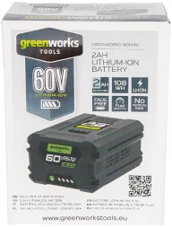 Батарея аккумуляторная Greenworks G60B2 60В 2Ач Li-Ion (2918307)