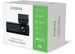 Видеорегистратор Digma FreeDrive 940W черный 8Mpix 2160x3840 170гр. Allwinner