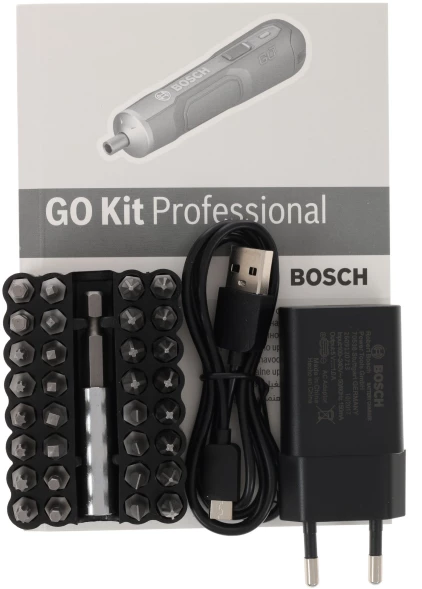 Отвертка аккум. Bosch Go аккум. патрон:шестигранник 6.35 мм (1/4) (кейс в комплекте) (06019H2200)
