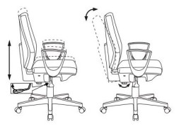 Кресло Бюрократ CH-545 черный 38-418 крестов. пластик