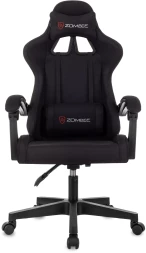 Кресло игровое Zombie Void черный с подголов. крестов. пластик