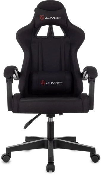 Кресло игровое Zombie Void черный с подголов. крестов. пластик