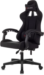 Кресло игровое Zombie Void черный с подголов. крестов. пластик