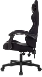 Кресло игровое Zombie Void черный с подголов. крестов. пластик