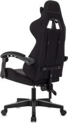 Кресло игровое Zombie Void черный с подголов. крестов. пластик