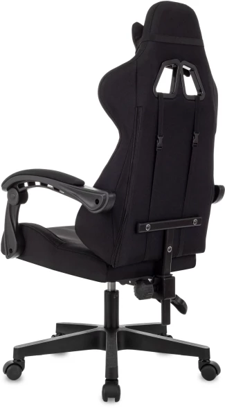 Кресло игровое Zombie Void черный с подголов. крестов. пластик